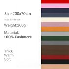 Womens Mens 100  Cashmere Scotland Oversized Blanket Wool Scarf Shawl Wrap Solid