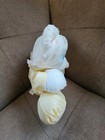 Vintage Fisher Price 1988 Puffalump Yellow Bear Rattle Bib Plush Stuffed Animal 