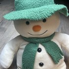 Vintage Eden The Snowman 15    Stuffed Plush Raymond Briggs Green Hat Scarf