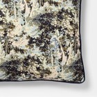 24 x24  Abstract Tree Printed Throw Pillow With Gusset Navy - Threshold Designed