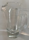 Vintage Heavy Blown Glass Beverage   Bar Dripless Martini Pitcher