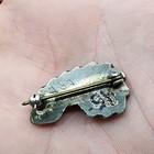 Dishta Inlay Zuni Sterling Turquoise Brooch Or Pin