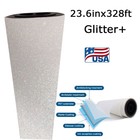 Calca 23 6in X 328ft Dtf Film Roll Cold Peel Glitter  Film Dtf Printing Film