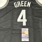 Jalen Green Signed Houston Rockets Black Jersey Jsa Auto Signature Debut Suns