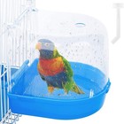 Bird Bath Tub For Pet Cage Hanging Bowl Parrots Parakeet Birdbath Small-house Us