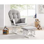 Glider Rocking Chair Ottoman Cushion Set Recliner Furniture Baby Nursery Seat Us