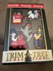  4  Coca-cola Trim A Tree Collection Coke Christmas Ornaments Vtg 1999