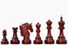 The Sher-e-punjab Series Chess Pieces In Bud Rose Wood   Box Wood - 4 6  King
