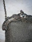 Antique Art Nouveau Deco G-silver Mesh Purse Handbag Victorian Chain