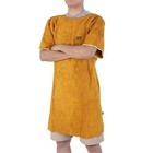 Short Sleeve Cowhide Leather Heat Resistant Welding Apron-barbecue grinding weld