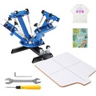 4 Color 1 Station Silk Screening Screenprint Press Screen Printing Machine