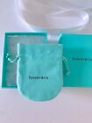 Tiffany   Co  Empty Packaging Blue Gift Box  Ribbon  Pouch 3pc Set New  