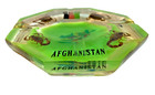 Vintage Afghanistan 4 Preserved Real Scorpion Clear Resin Ashtray Glow Dark Rare