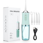 Portable Dental Water Flosser Usb Rechargeable Wter  Jet Floss Tooth Pick 4 Jet 