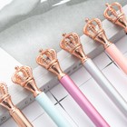 30pcs Crown Ballpoint Pen Spot Stationery Cute Cartoon Fantasy Crown Metal
