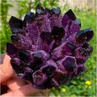 500g Large Natural Violet Amethyst Phantom Geode Quartz Cluster Crystal Ornament