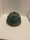 Vintage Victorian Powder Puff Music Box  And Round Metal Vanity Tin