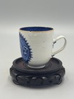 Antique 18th C  Chinese Export Blue And White Qianlong Period Coffee Cup 2 1 2  