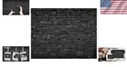 7x5ft Lightweight Black Brick Wall Background - Perfect For Events   Studios