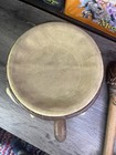 Native American  Vintage Wood Barrel Rawhide Leather Hand Made Drum And Mallet
