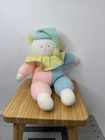 Vtg Eden Pastel Clown Plush Knit Baby Color Block 12   