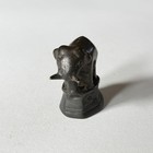 Antique Burmese Shan Bronze Elephant Opium Trade Weight 142g Star bird Mark 5oz