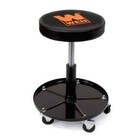Mechanics Rolling Stool Work Shop Seat Pneumatic Garage Chair Adjustable Swivel