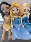 Disney Dolls Soft Plush Elsa  Pocahontas  Anna  Aurora Mary Poppins Lot Of 11