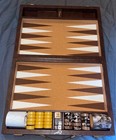 Vintage Crisloid Backgammon Set Bakelite Butterscotch And Marbleized Brown Swirl