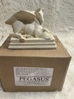 White Resin Pegasus Winged Horse Figurine Sculpture W  Box Fantasy Theme