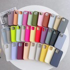 Genuine Apple Silicone Case For Iphone13 14 15 16 17 Plus Air Pro Max Soft Cover