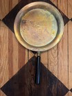Solid Copper Skillet Rare Vintage Empress Ware 11     Brass  Wood Handle Brklyn Ny