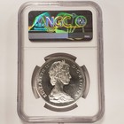 1965  1 Canada Silver Dollar  6 Asw Small Beads Pointed 5 - Ngc Pl 65 - Q2083