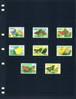  13 50 Scott Value - 1993 Nevis Butterflies Caribbean Sea Cv Mnh Nh Umm
