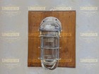 Oceanic Bulkhead Wall Light Vintage Industrial Metal Cage Glass Sconce