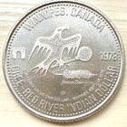 Winnipeg Mb Canada 1978 Trade Dollar Token With Cree Indian Chief In Headdress