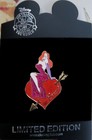 Disney Jessica Rabbit Valentines Day 2011 Le 250 Pin New On Card Pierced Heart