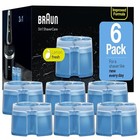 6pack Braun Clean Renew Cartridge Refill Series 3 5 7 Genuine Shaver Cleaner