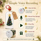 Recordable Christmas Tree In A Bottle Ornament  30-sec Voice Keepsake Gift