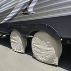 Heavy Canvas Tire Cover Wheel Masker 4 Pack Set Storage Auto Paint Masking
