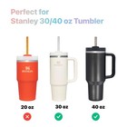 Mt jun 6-pack Glitter Reusable Straws  12  Long  Fits 9mm   12inch 