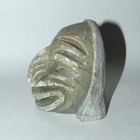 John Elliott Mohawk  Iroquois Soapstone Medicine Mask Sculpture Signed 1988