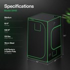 Vivosun S448 Smart Grow Tent Kit W  400w Led Grow Light wifi-control Auto