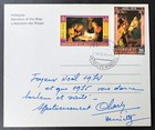New Hebrides 1974 - Christmas  french  - Mi 403-404 On Used Maxicard