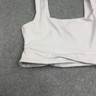 Five The Label Sports Bra Womens Small White Wide Strap Wrap Hem Dancewear