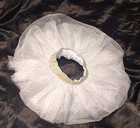         infant Girl Gold   White Tutu Skirt  Size 0-12 Months