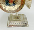 Crosby   Taylor Pewter Measuring Cup Set W Display Stand Hammered Roman Design