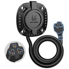 5-in-1 Ac Port Plug Rv Shore Power Inlet Socket Electrical Receptacle 20a 125v