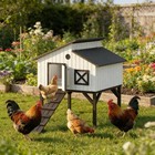 45 4   Pet House  Chicken Coop Hen House  Elevated Rabbit Hutch  Duck House