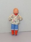 Vintage 3 5  German Miniature Dollhouse Girl  Has Wire Armature For Posing